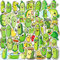 Bric Dodo 50 Stück Gurken Aufkleber Auto Laptop Telefon Gitarre Skateboard Motorrad Fahrrad Cartoon Cucumber Stickers Set Vinyl Wasserdicht Aesthetic Aufkleber für Jugendliche Kinder Erwachsene