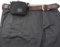 Tintris EDC Gürteltasche für Herren und Damen, YKK-Reißverschlüsse, Gürteltasche für Wandern, Reisen, Outdoor, wasserabweisend, Robustes, gewachstes Segeltuch, Schwarz, Größe S, Schwarz, Small