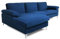 CONCEPT USINE | Canapé d'angle en Velours 4-5 Places | Design Galway Bleu | Largeur 262 cm | Angle Gauche | Confort Ultra Luxueux | Structure Bois Robuste | Pieds Métal | Style Moderne et Élégant