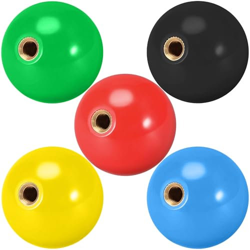 Timebid 5-Pack 35MM Joystick Ball Tops | M6 Easy-Install Arcade Game Replacement Parts 5 Color