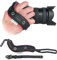 Spider Holster - SpiderPro Camera Hand Strap v2 with Snap Assembly and Optional Wrist Strap – DSLR and Mirrorless Compatible (Black Leather + Red Trim)