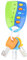 Smart Baby Toy Musical Car Remote Control Pretend Play for Kids with Lights and Sounds, Safe for Kids, Perfect Gift to Develop Their Imagination (Blue)