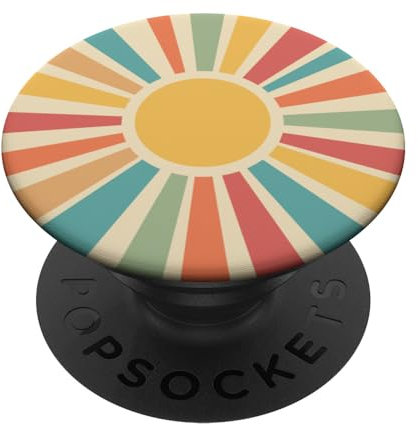 Abstract Retro Vintage Sunset Nostalgic Style Phone Popper PopSockets Adhesive PopGrip
