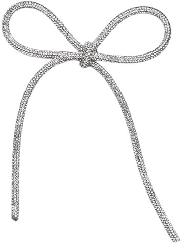 Hkfgdjdl Schleifen-Brosche, elegante Strass-Schleife, Anstecknadel, stilvolle Damenmode, Partykleid, Brosche, Schmuck-Accessoire für Partys und Versammlungen