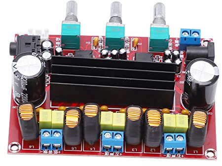Digital Amplifier Board 2.1 Digital Power Amplifier Board, 2.1 Digital Power Amplifier Board Channel Amp Board 2x50W+100W Power Amplifier Module 12‑24V