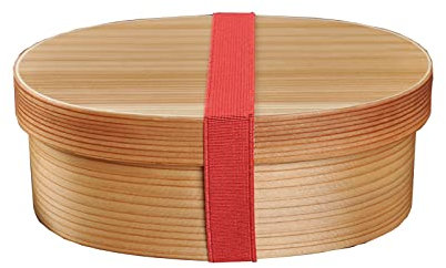 KIPZEUI Bento Box, Wooden Lunch Box with Divider Plate, Antibacterial, Leak Proof, Picnic Outdoor, Brown