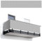 MuchoWow© Balkon Sichtschutz Einseitig 85x500 cm Groß PVC Terrassen Garten Windschutz ohne Bohren Wetterfest für Zaun Terrasse Sichtschutzmatte Outdoor Deko Muster - Schwarz - Weiß