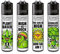 Clipper Feuerzeuge, Set mit 4 Stück, außergewöhnliche Motive (420 Mix #9)