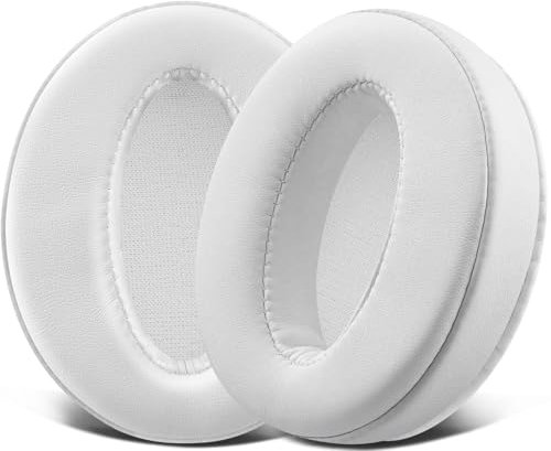SOULWIT Earpads Replacement for Sennheiser HD 4.50BT, HD 4.50BTNC, HD 4.50SE, HD 4.40BT, HD 4.30G, HD 4.20S, HD 458BT, HD 450, HD 450BT, HD 400S, HD 350BT - HD4.50 PL White