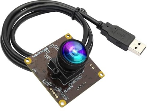 SVPRO 5MP 50fps Global Shutter USB-Kameramodul für Computer Laptop, Hochgeschwindigkeits-Lightburn-Kamera für Lasergravurmaschinen Computer Vision Kamera Board Weitwinkel 120Grad Industrie-Videokamera