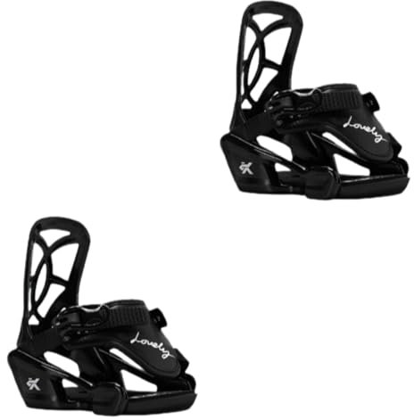 Baoblaze Kinder Snowboard Bindungen Ski Ausrüstung Praktische Skating Lieferungen Winter Anfänger für Snowboarden Kinder Snowboard Ausrüstung, Xs Schwarz