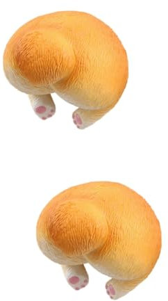 Ciieeo 2pcs Stereo Refrigerator Animal Calendar Refrigerator Magnets Office Magnets Magnetic Animal Butt Dog Whiteboard Animal Fridge Magnets Yellow