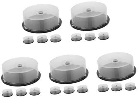 MAGICLULU 5sets CD Storage Bin Disk Carrier CD Organiser Disc Binder Stackable Bin Holder Dvd Boxes Bathroom Storage Disk Storage Manager CD Cleaner Disc for CD Player CD Case Clear Pp 4pcs*5