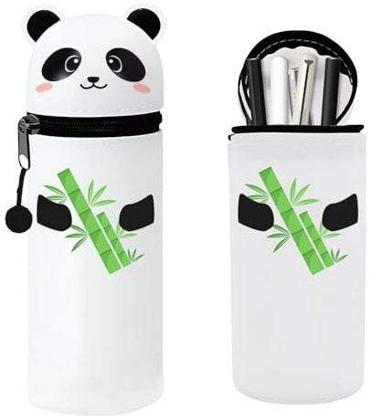 HIQE-FL Kawaii Federmäppchen,Mäppchen,Federmäppchen Reißverschluss,Stifteköcher,Stiftehalter Schreibtisch,2-in-1 Schlampermäppchen,Tischstifthalter,für Schule Office Supplies