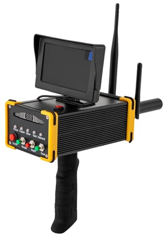 Repomanda Metal Detector 3D Sotterraneo Professionale con Display LCD Batteria Ricaricabile al Litio Portatile Metaldetector Alta Sensibilità per Rilevamento Argento/Oro/Rame/Diamanti