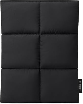 Comfyable Puffy custodia tablet 9-11 pollici compatibile con iPad Pro M5 11 pollici, iPad Air M4 2026 con Magic Keyboard, sleeve verticale trapuntata puffer donna uomo, nero