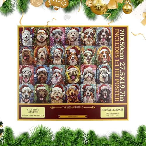 Puzzle Adventskalender 2025 1000 Teile Gehirntraining Wohndekoration