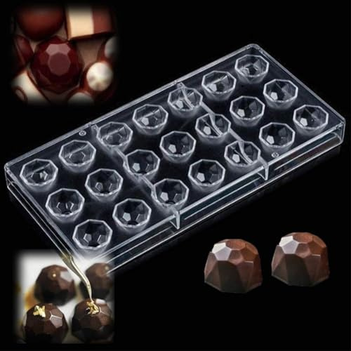 2 Stk Pralinenform für Süßigkeiten,Transparent Schokoladenform 21 Loch