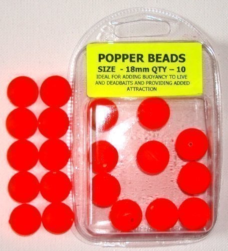 TraceAce Tackle 18 mm SEA FISHING POP UP BEADS, FOR LIFTING YOUR BAITS OFF THE SEA BED