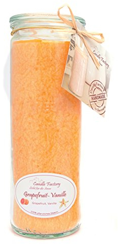 Candle Factory - Big Jumbo Duftkerze im Weckglas Duft: Grapefruit Vanille