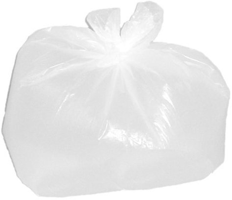 100 Clear White Swing Bin Liners Bin Bags 13 x 23 x 30 Bulk Bin Liners