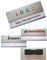 5 Stück Aluminium Namensschilder mit Magnet, individuellem Logodruck, Farbdruck mit Ihrem Logo, Magnetbefestigung, Name Badge, Namensschild für Kleidung, selbstbeschriftbar, silber