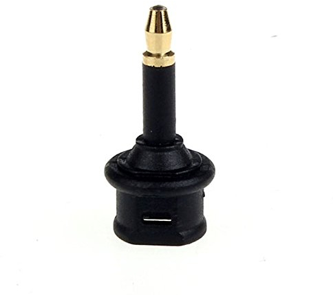 Adaptador Conversor de Fibra Optica Toslink Hembra a Jack Mini 3,5mm Macho 2413