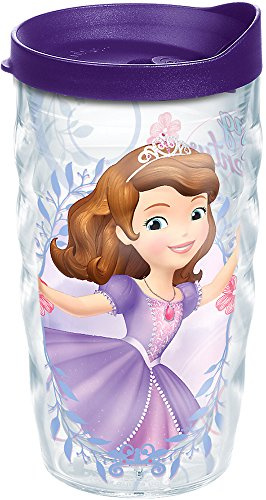 Tervis 1238407 Disney - Sofia The First Dreaming of Adventures Tumbler with Wrap and Royal Purple Lid, Tritan, Clear
