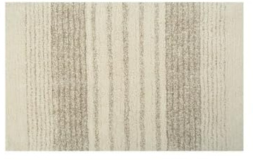 Spirella 10.19229 Badteppich Nomad Natura, Badteppich/-Vorleger, Baumwolle/Polyester, Natur, 80 x 50 cm