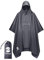 SaphiRose Extra dicker Regenponcho mit Kapuze, doppellagig, wasserdicht, Regenmantel für Herren, Damen, Erwachsene