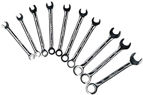 AB Tools 10pc Mini Equal Combination Spanner Set 4-11mm Micro Wrench Metric