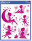 AVERY Zweckform 54996 Fensterbilder Feen 8 Stück (bunte selbstklebende Fensteraufkleber für Kinder, Mädchen, glänzend, wasserfest, ablösbare Fensterfolie, Fenstersticker und Deko für Fenster, Spiegel)