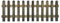 Picket Garden Fence Panel Hand Built Treated Wood 6ft Wide Various Heights (6ft Wide X 3ft High)