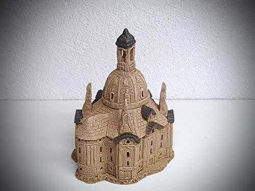 Unbekannt Teelichthaus Keramik Räucherfigur Räucherhaus Dresdener Frauenkirche 15 cm 40454