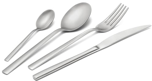 Servizio Set di Posate 24 Pezzi in Acciaio Eme Fashion Sabbiato