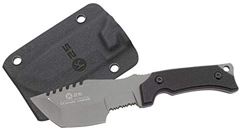 K25-32372 - Cuchillo K25 G10. Kydex. Hoja: 7.2 cm - Herramienta para Caza, Pesca, Camping, Outdoor, Supervivencia y Bushcraft