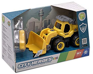 Tachan- Excavadora con Sonido, Desmontable con Destornillador Incluido, Color amarillo (CPA 7838013S) , color/modelo surtido