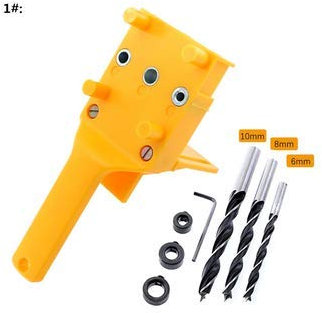 TuToy Abs plastique goujon set 6 8 10 mm bois hss forets bois travail gabarit trou de poche gabarit guide outil de menuiserie - 1#