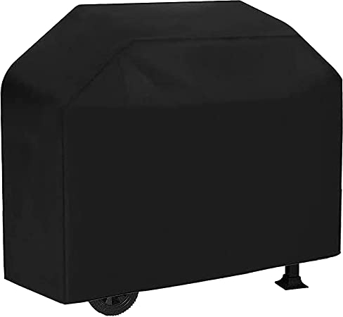Chusstang Grill Barbecue Cover, Gas BBQ Cover waterproof Barbecue Cover Outdoor Gas BBQ Grill Cover Windproof, Dust Protection, Rip-proof & UV Protection with Storage Bag(147x60x112CM)