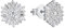 Amor Ohrstecker 925 Sterling Silber Damen Ohrschmuck, mit Zirkonia synth., 0,8 cm, Silber, Kommt in Schmuck Geschenk Box, 2028388