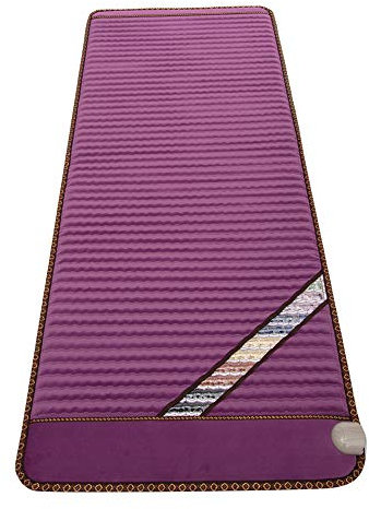 PHYMAT Far Infrared Amethyst Heating Pad - Purple 67 x 27 Inches Large Full Body 5 Colour Crystal Heating Pad - Amethyst Heating Mat with Smart Controller, Auto Shut Off