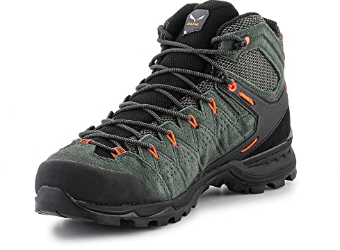Salewa, Alp Mate Mid Herrenwanderstiefel, Grün, 46.5