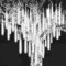 HWGING Lumières tombantes, 8 tubes 196 LED, stalactites de glace, guirlande lumineuse extérieure en cas de neige, éclairage de Noël, étanche, éclairage de Noël extérieur pour balcon, décoration de