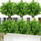 NANQWIN 12pcs Artificial Plants Fake Plastic Greenery Shrub Bushes UV Resistant Plants Plastic Wheat Grass for Indoor Outdoor Home Garden Decoration (Shurb 111)