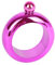 Bracelet flasque de 100 ml en acier inoxydable pour fête reine (rose rouge)