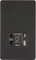 Knightsbridge Screwless Shaver socket with dual USB A+C (5V DC 2.4A shared) - matt black
