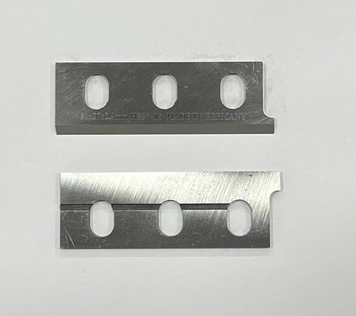 2 Stück HSS%18 Hobelmesser 80x27x2,9mm für Elu. Black & Decker. Scheer - MFF 40 - MFF 80