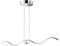 Wofi Pendelleuchte Hängelampe Esstischleuchte, Designlampe mit magnetischem Element, Wellenform, Metall, chrom, LED 1350lm 4000K neutralweiß, BxL 21x111cm