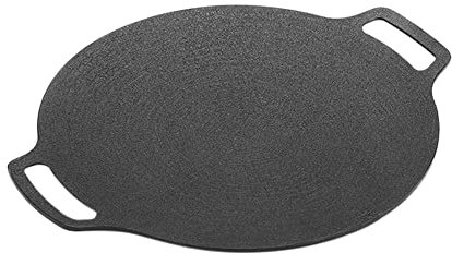 moonsun Plancha de hierro para freír panqueques de 35 cm de grosor, antiadherente, olla de inducción para barbacoa