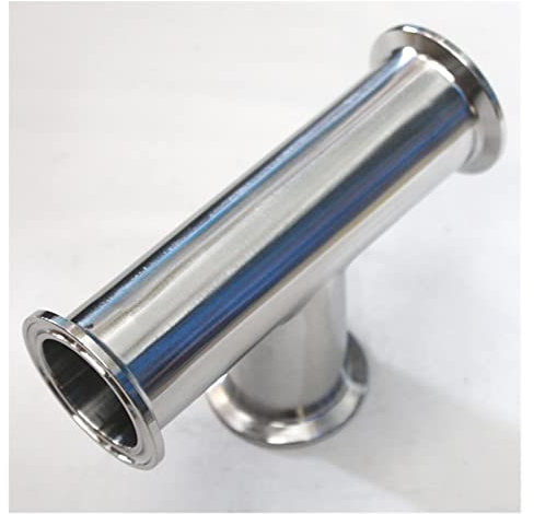 UVERLY OD 51 Millimetri 2 3 Vie Tee in Acciaio Inox SS304 Tri Morsetto Sanitario Tipo 3 Vie Saldare Ghiera OD 64 Millimetri Raccordi for Tubi